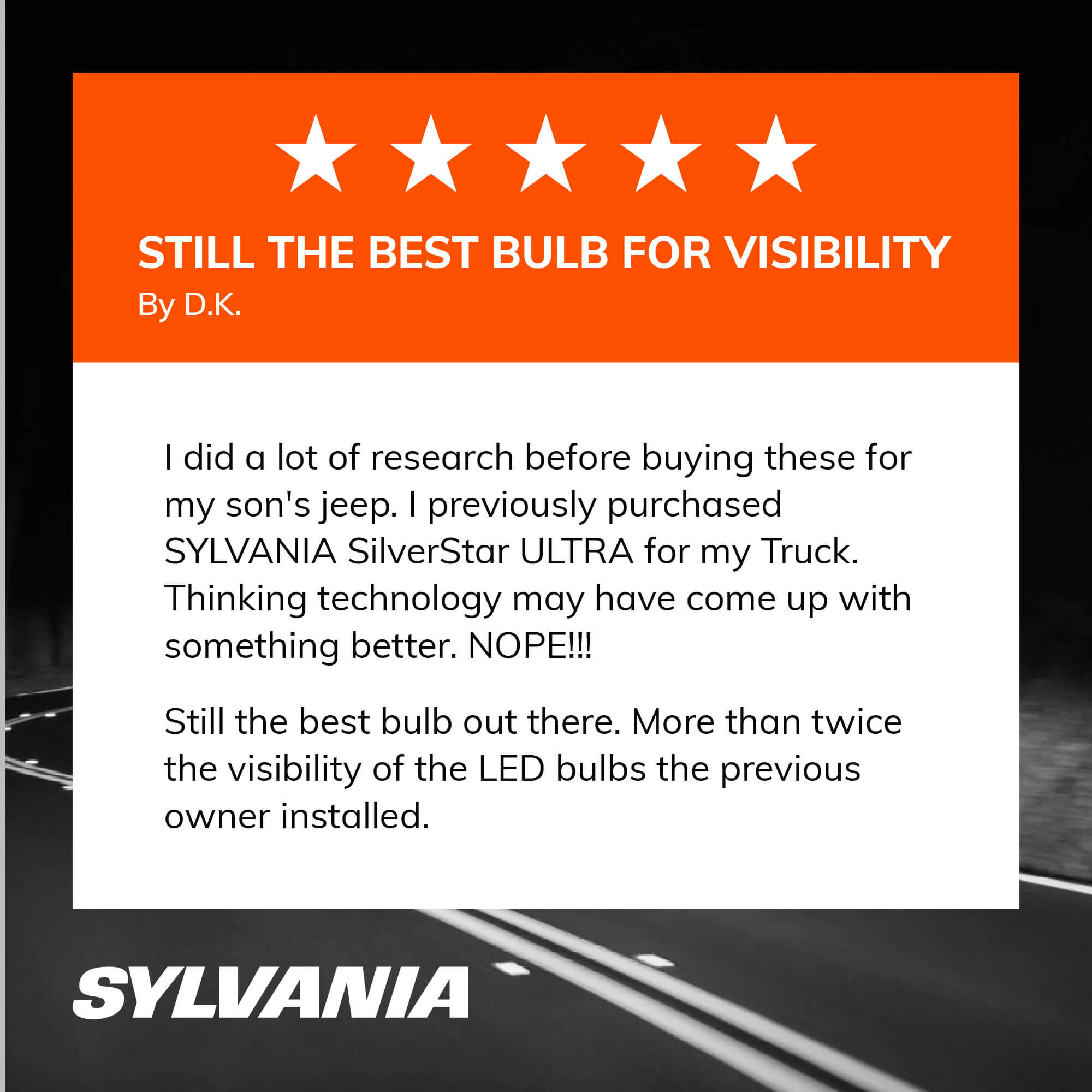SYLVANIA H13 SilverStar ULTRA Halogen Headlight Bulb 2 Pack